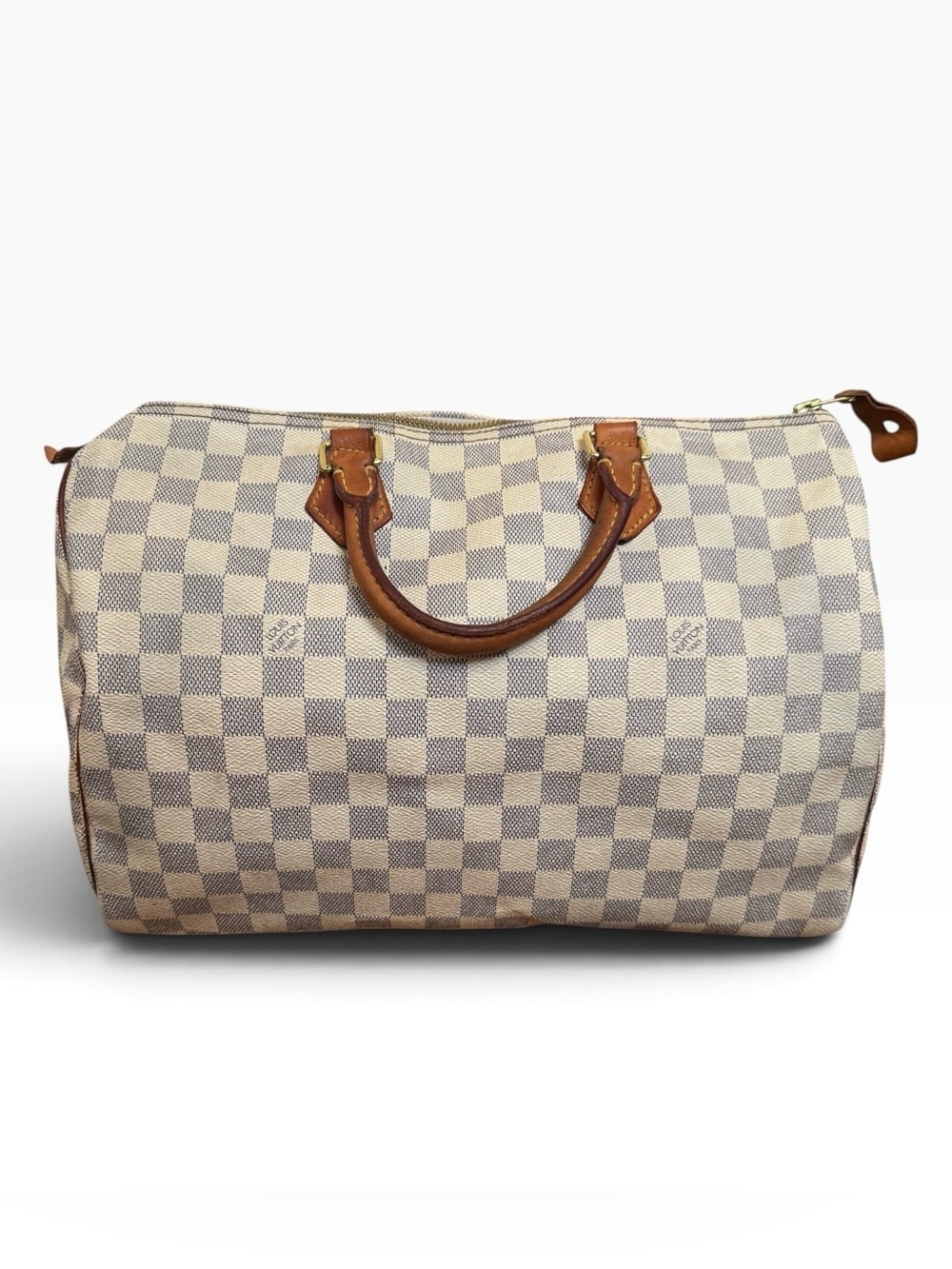 Louis Vuitton Speedy 35 Damier Azur Authentic LV Handbag